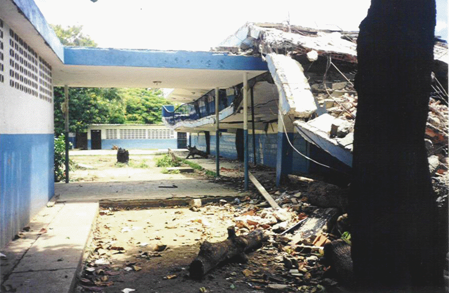 Escuela Cariaco, despu&eacute;s del terremoto